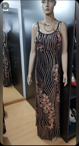 Vestido De Tul Bordado Con Lentejuelas