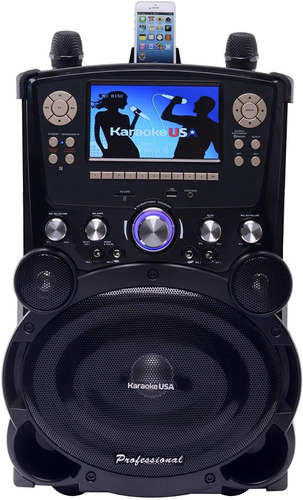 Parlante Portátil Pantalla Karaoke Mic Bluetooth Dvd Gp978