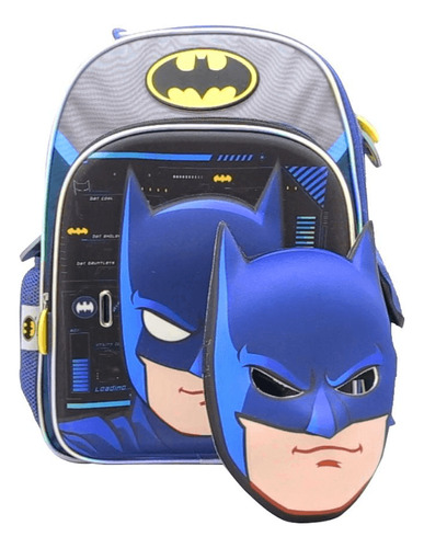 Mochila Espalda Batman 16 Con Mascara