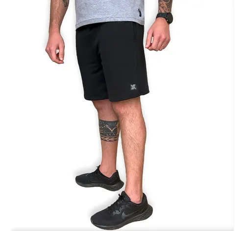 Bermuda Moletom Masculina Com Bolso Algod o Academia Passeio