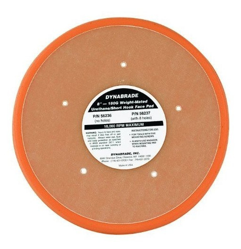 Dynabrade 56236 Almohadilla De Disco No Vacio 203 Cm Diametr