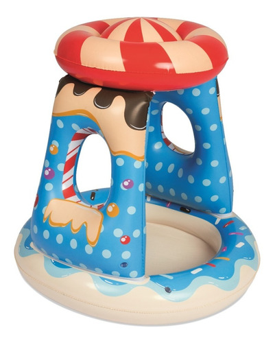 Pileta Inflable Infantil Con Techo Candy Bestway 52270