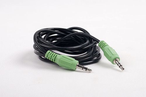 Cable De Audio Estereo 3,5 Mm Macho A Macho | Negro / 2 M