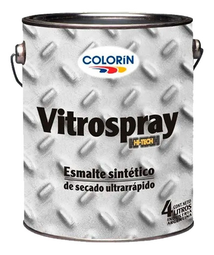 Pintura Vitrospray Sintético Ultra Rápido  X 4 Lts. Blanco