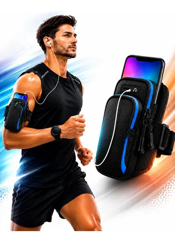 Braçadeira Esportiva Porta Celular Corrida Academia Caminhar