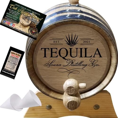 Barril De Tequila De Roble Americano Personalizado De 1 Litr