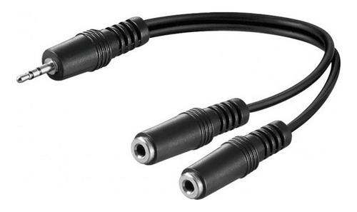 Cable Auxiliar Jack 3.5mm 1 Macho A 2 Hembras 30cm