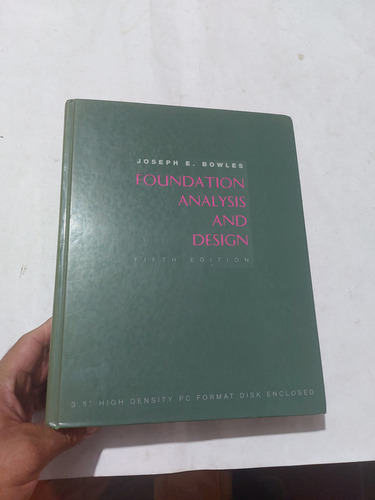Libro Análisis Y Diseño De Cimientos Joseph Bowles (Usado)