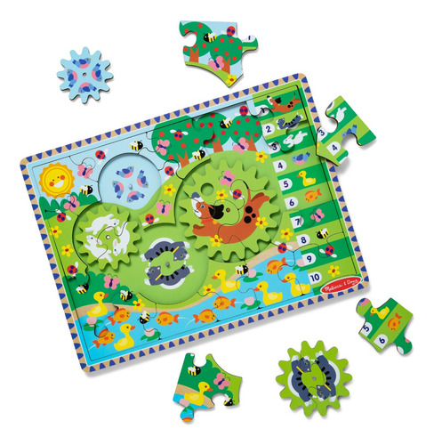 Mpz Wpz Rompecabezas De Engranajes 24 Pcs - Animales
