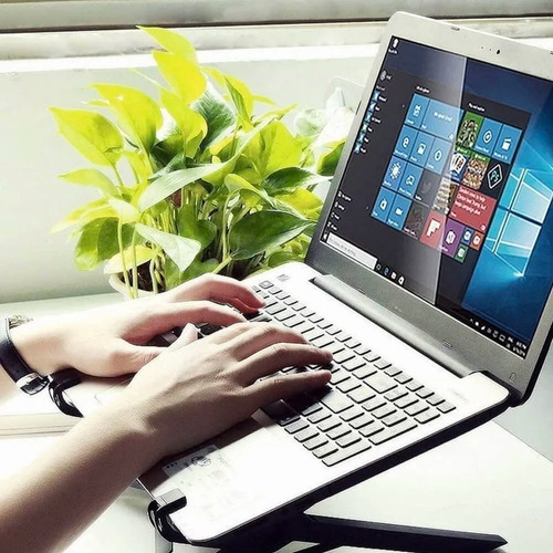 Base Soporte Notebook Tablet Vertical Plegable Cama Flexible