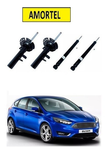 4 Amortecedor Dianteiro/traseiro Ford Focus 2014 Até 2019