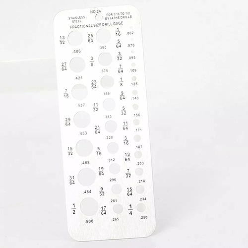 Brocas De Medição De Tamanho De 1,59 A 12,7 Cm