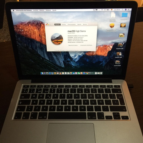 Macbook Pro Retina 2013 2.6 Ghz/512 Gb/8 Gb Ram 