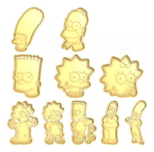 Cortadores De Galletas De Los Simpsons Blanco