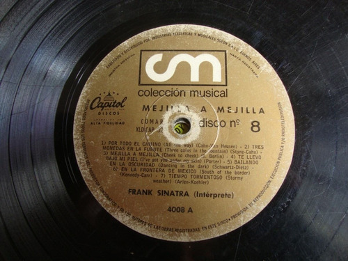 Sin Tapa Disco Frank Sinatra Mejilla A Mejilla B Si1