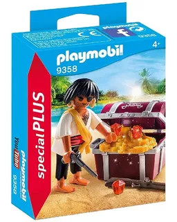 Playmobil Pirata Con Cofre Del Tesoro