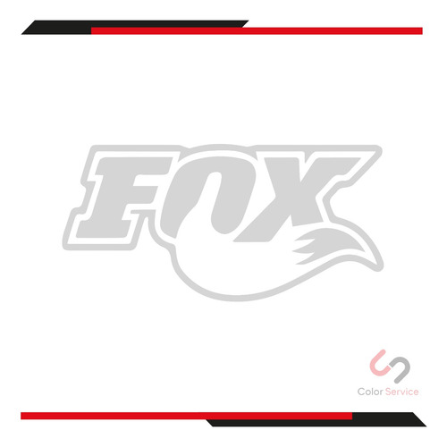 2 Piezas Calca Sticker Fox Para Moto O Auto De 13 X 6cm