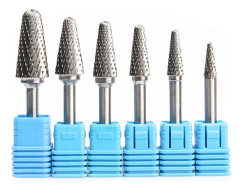 Lima Rotativa Metal Duro Cônica 12mm X 28 C/raio Corte Duplo