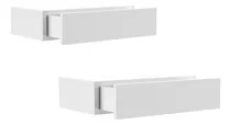 Comprar Kit 2 Mesas De Cabeceira Suspenso Aéreo Cu002F Gaveta Multivisao