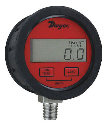 Dwyer Dpgab-00 Digital Vacuum Gauge,3  Dial Size,red Aad