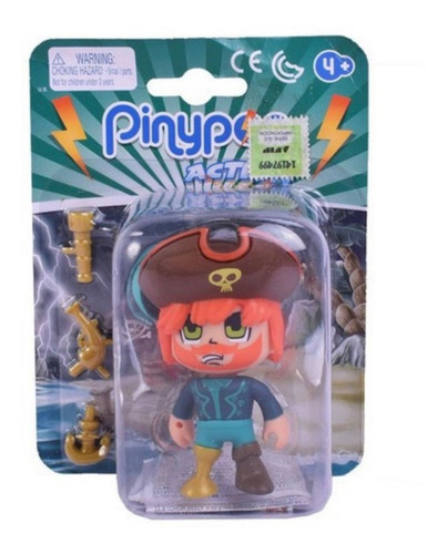 Pinypon Action Figura Muñeco Pirata Con Accesorios