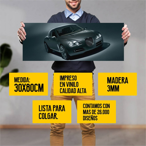 Cuadro 30x80cm Auto 2003 Jaguar R D6 Concept 349 189