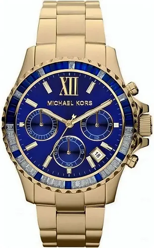 Relógio Michael Kors Mk5754 Everest Orig Gold Blue | Parcelamento