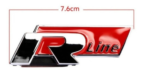 Imagen 3 de 3 de Logo Emblema R Rline Volkwagen Racing Line Sport Vw