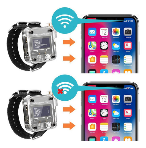 Placa De Desarrollo Programable Deauther Watch V3 Esp8266 We