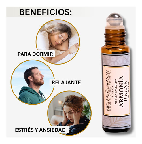 Roll On Relajante, Armonía Relax, Aromaterapia, Descanso