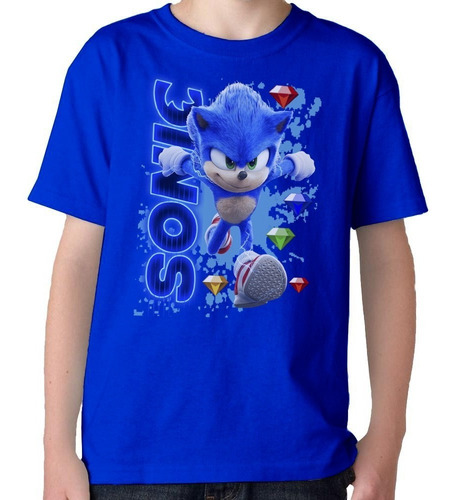 Imagen 1 de 10 de Camisetas Remeras De Niño Sonic Shadow Miles Knuckles Y Mas