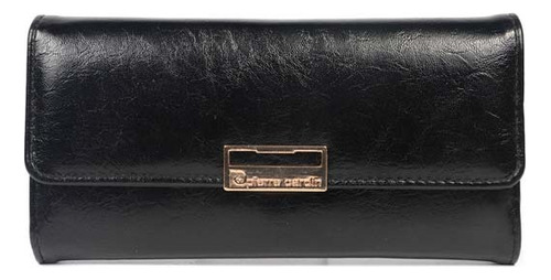 Billetera Pierre Cardin 8987 Color Negro De Sintético - 10cm