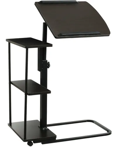Mesa De Cama Con Ruedas De Altura Mesa Lateral De La Ba...