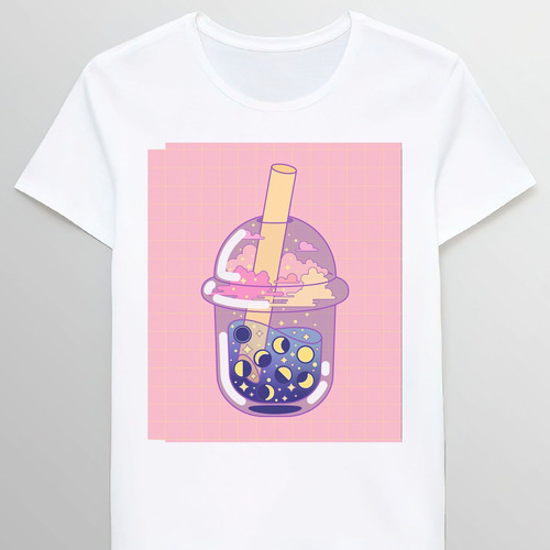 Remera Pastel Kawaii Bubble Tea Lofi Aesthetic Pasth 7079842