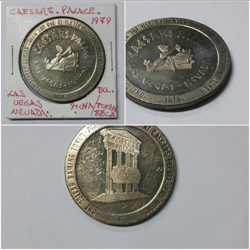 Token De Colección, Caesars, Palace . One Dollar. 1979. (Usado)