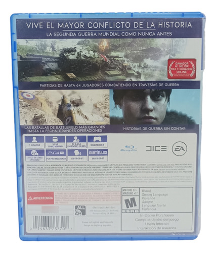 Battlefield V (2018) - Ea - Ps4 (Usado)