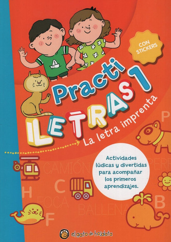 Libro Letras 1 - Practi - La Letra Imprenta Con Stickers