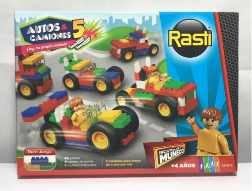 Rasti Ladrillos Bloques 50pzs Autos Y Camiones 5 01-1078 Srj