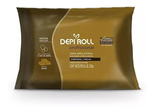 Cera depilatoria caliente para cuerpo y rostro Trad Depiroll, 250 g