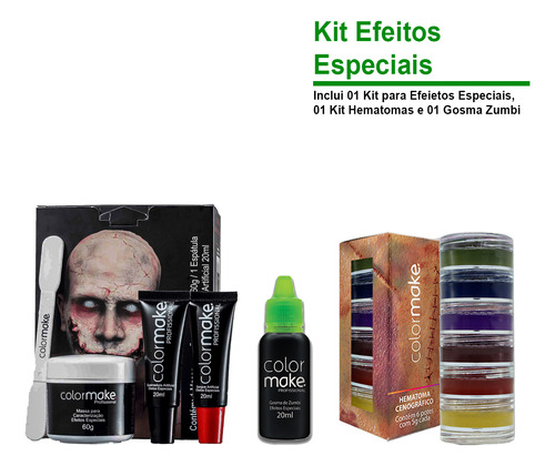 Kit Maquiagem Halloween Simples Assustadoras E Criativas