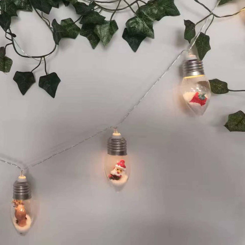 . Cuerdas De Copos De Nieve, Guirnaldas De Luces Led