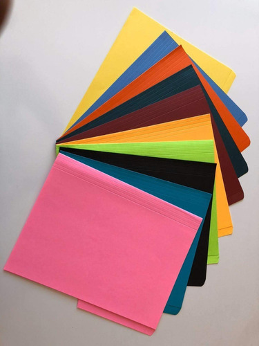 300 Folders De Colores Radiantes Tamaño Carta 