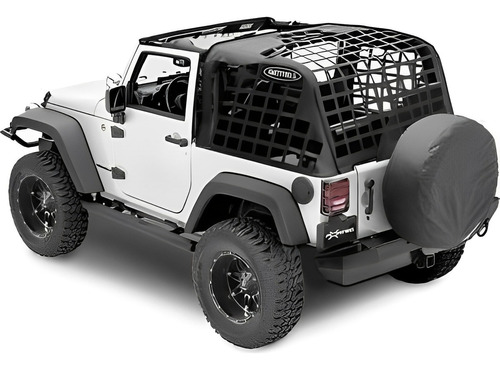 Red Cargo Net Smittybilt Jeep Wrangler Jk 2 Puertas 07-17