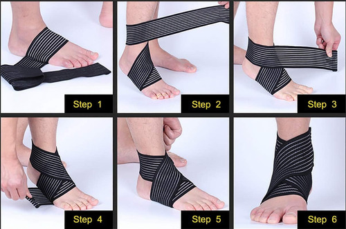 Vendaje Elástico De Compresión De Rodilla, Soporte De Tobill