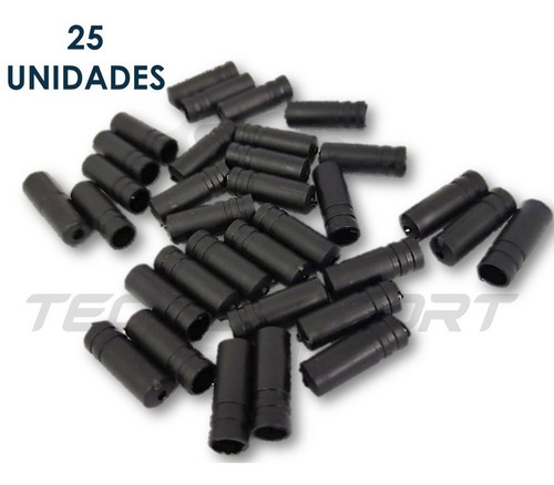 Imagen 2 de 6 de Terminal Tope Funda De Cambio 25 Unidades Bicicleta Ruta Mtb