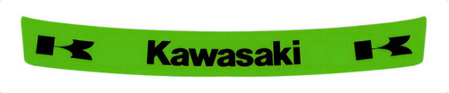Adesivo Faixa Viseira Capacete Compatível Kawasaki- Verde 21 Cor Viseira Refletiva Kawasaki - Verde
