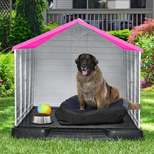 Cama Exterior Q Perrón Pinklub Grande Rosa 99x96 Cm