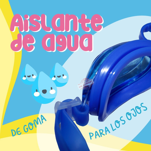 Imagen 5 de 8 de Gogles Infantiles Alberca Antivaho Estuche Natacion 10178