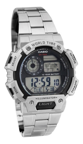 Reloj Casio World Time Ae-1400wd-1bvcf 100% Original Y Nuevo