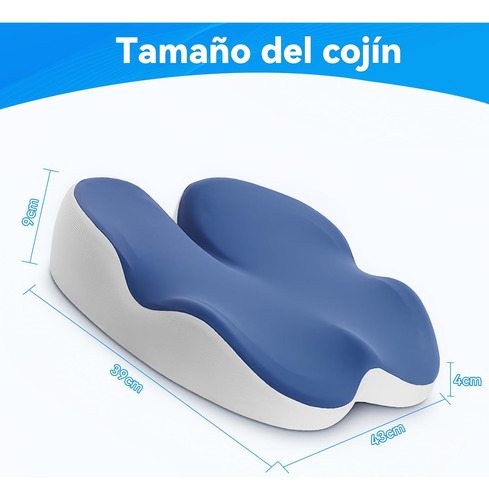 Cojín Para Coxis Y Ciática Lumbar De Espuma Viscoelástica,